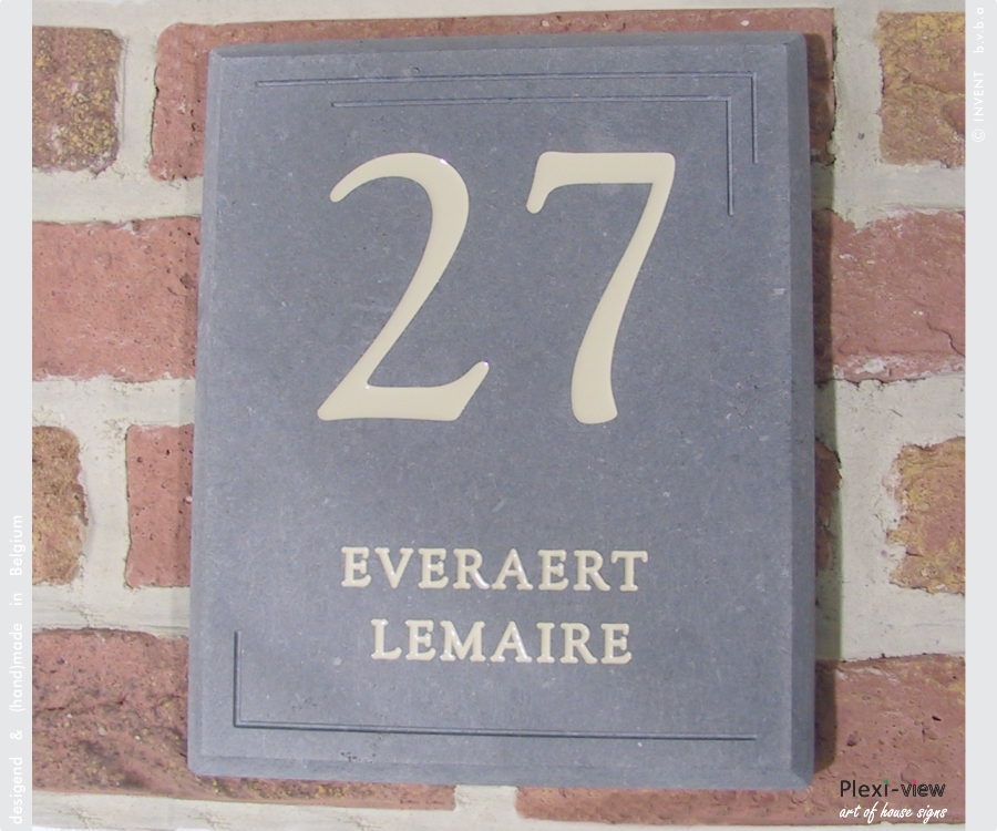 House sign Stone Style 02