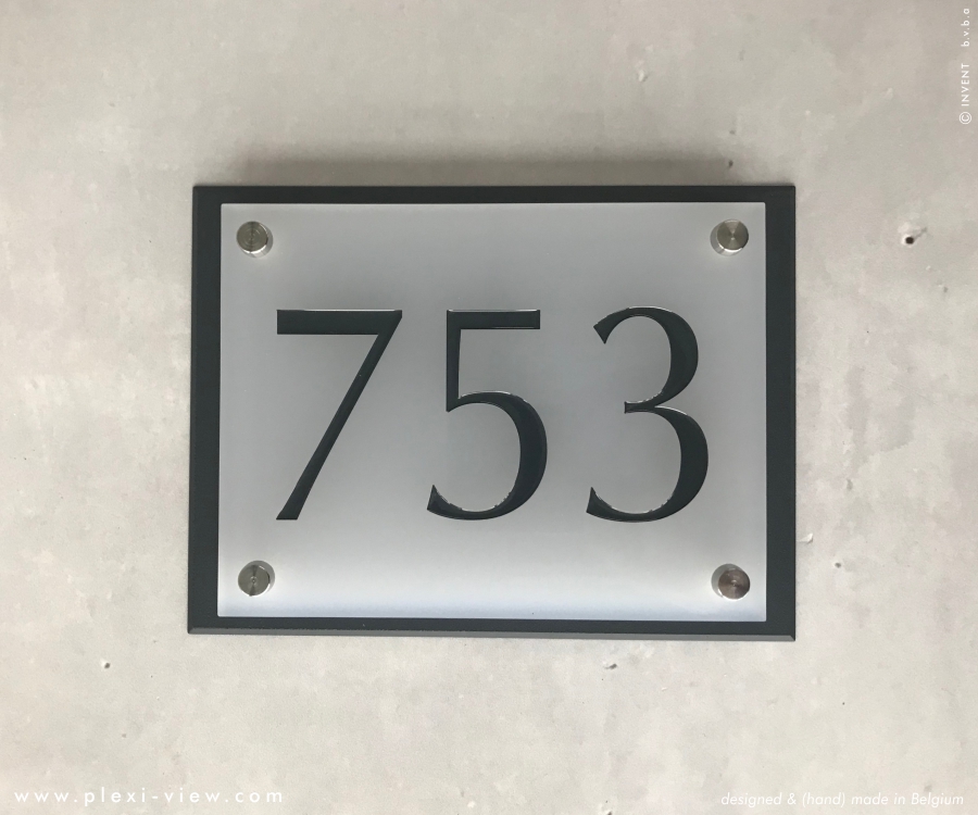 Huisnummer | Plexi-View: Huisnummer DESIGN USMH